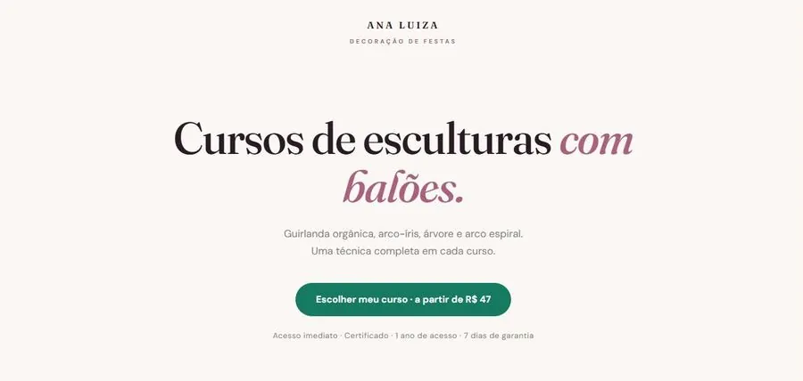 Cursos de balões